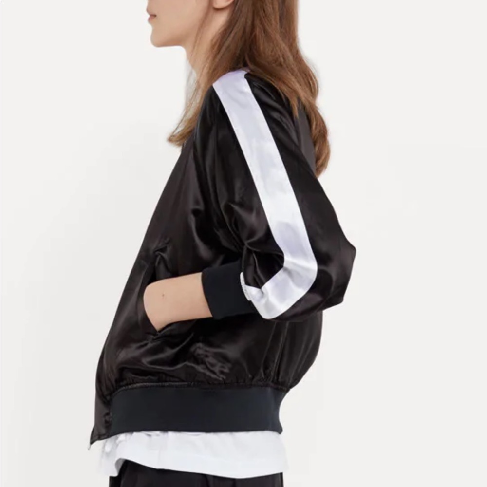 Comme des Garçons satin bomber jacket